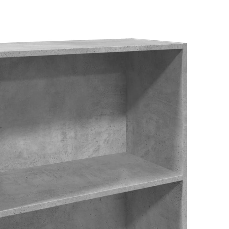 vidaXL betonszürke szerelt fa könyvespolc 60 x 30 x 152 cm
