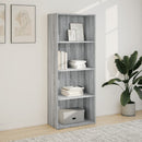 vidaXL szürke sonoma színű szerelt fa könyvespolc 60 x 30 x 152 cm