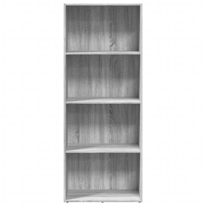 vidaXL szürke sonoma színű szerelt fa könyvespolc 60 x 30 x 152 cm