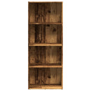 vidaXL antik fa színű szerelt fa könyvespolc 60 x 30 x 152 cm