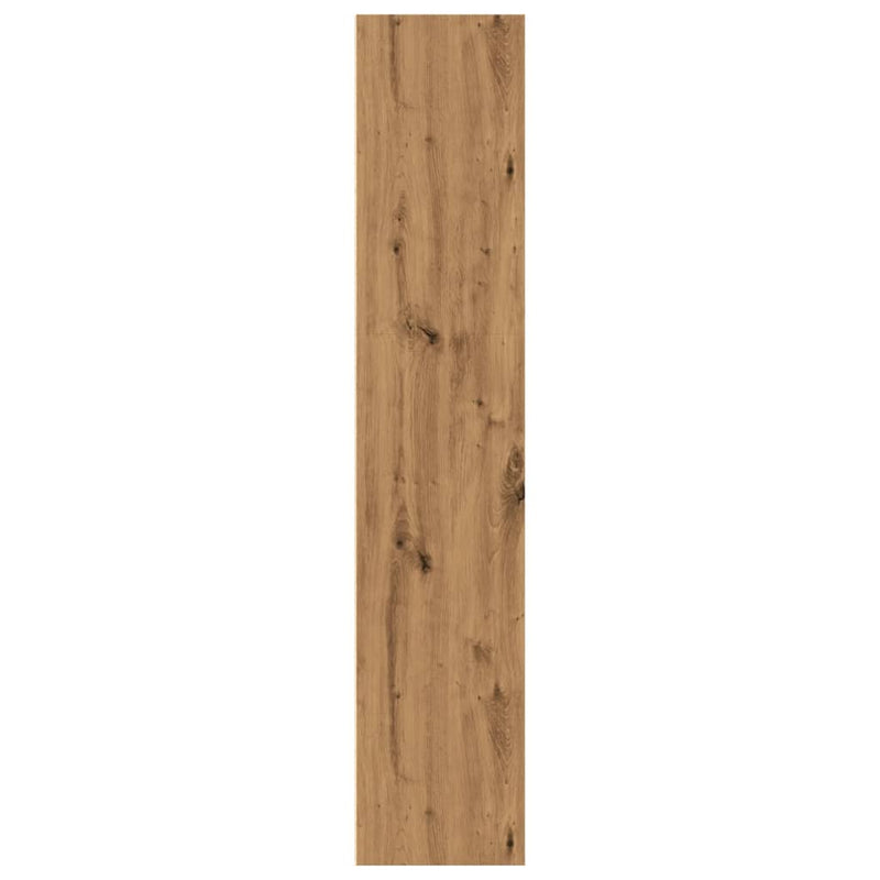 vidaXL kézműves tölgy színű szerelt fa könyvespolc 60 x 30 x 152 cm