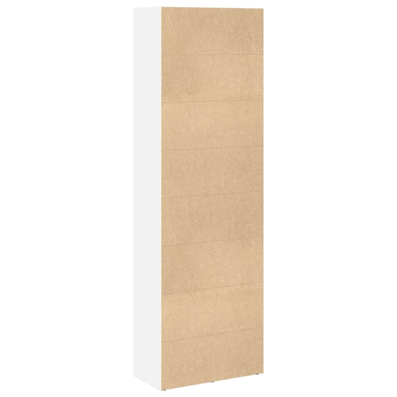 vidaXL fehér szerelt fa könyvespolc 60 x 30 x 189 cm