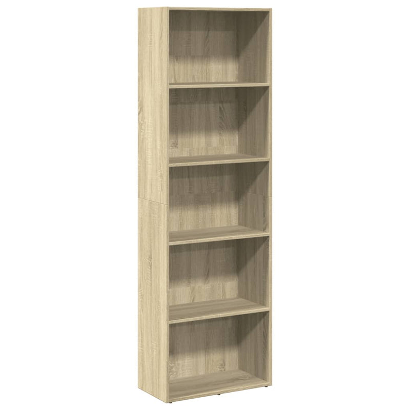 vidaXL sonoma tölgy színű szerelt fa könyvespolc 60 x 30 x 189 cm