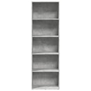 vidaXL betonszürke szerelt fa könyvespolc 60 x 30 x 189 cm