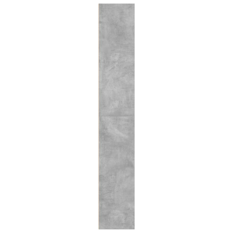 vidaXL betonszürke szerelt fa könyvespolc 60 x 30 x 189 cm