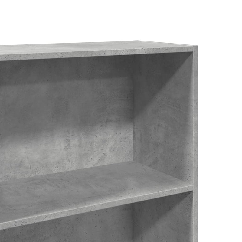 vidaXL betonszürke szerelt fa könyvespolc 60 x 30 x 189 cm