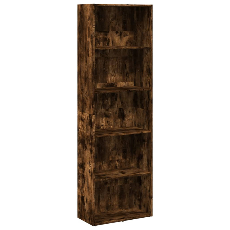 vidaXL füstös tölgy színű szerelt fa könyvespolc 60 x 30 x 189 cm