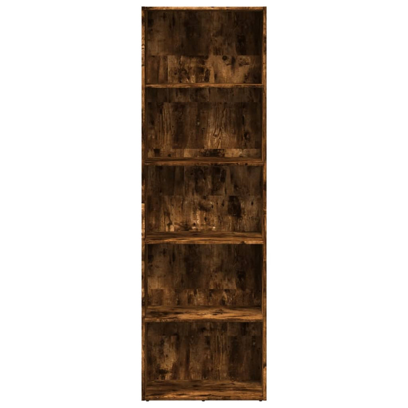 vidaXL füstös tölgy színű szerelt fa könyvespolc 60 x 30 x 189 cm