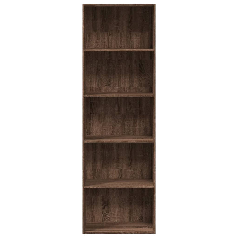 vidaXL barna tölgy színű szerelt fa könyvespolc 60 x 30 x 189 cm