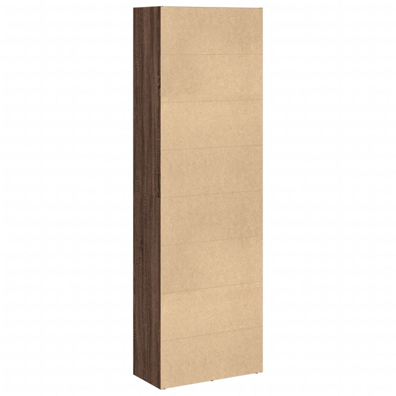 vidaXL barna tölgy színű szerelt fa könyvespolc 60 x 30 x 189 cm