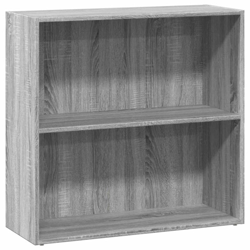 vidaXL szürke sonoma színű szerelt fa könyvespolc 80 x 30 x 77 cm