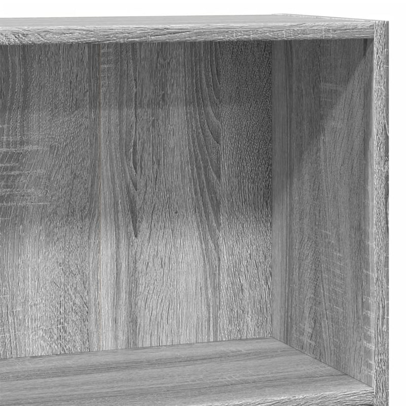 vidaXL szürke sonoma színű szerelt fa könyvespolc 80 x 30 x 77 cm