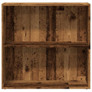 vidaXL antik fa színű szerelt fa könyvespolc 80 x 30 x 77 cm