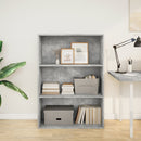 vidaXL betonszürke szerelt fa könyvespolc 80 x 30 x 114 cm