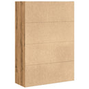 vidaXL kézműves tölgy színű szerelt fa könyvespolc 80 x 30 x 114 cm