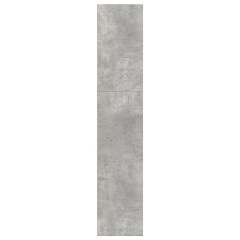 vidaXL betonszürke szerelt fa könyvespolc 80 x 30 x 152 cm