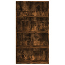 vidaXL füstös tölgy színű szerelt fa könyvespolc 80 x 30 x 152 cm