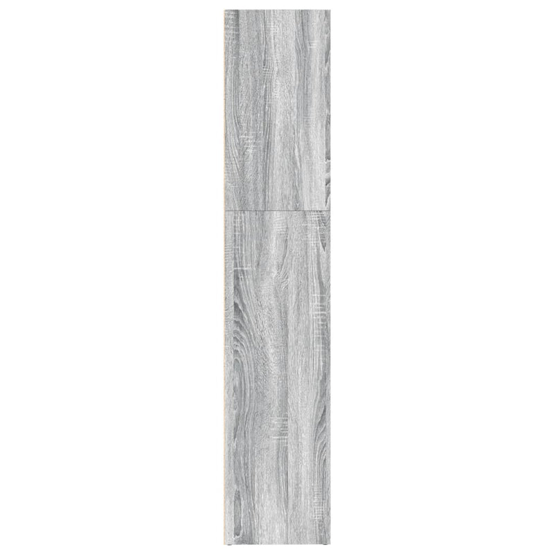 vidaXL szürke sonoma színű szerelt fa könyvespolc 80 x 30 x 152 cm