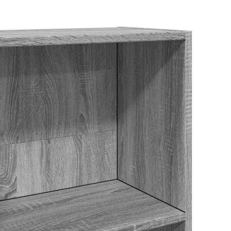 vidaXL szürke sonoma színű szerelt fa könyvespolc 80 x 30 x 152 cm