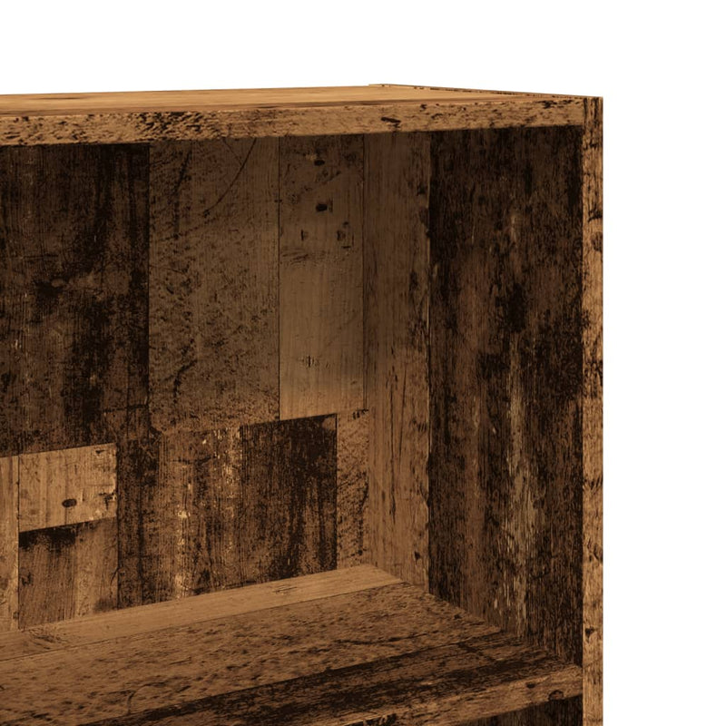 vidaXL antik fa színű szerelt fa könyvespolc 80 x 30 x 152 cm