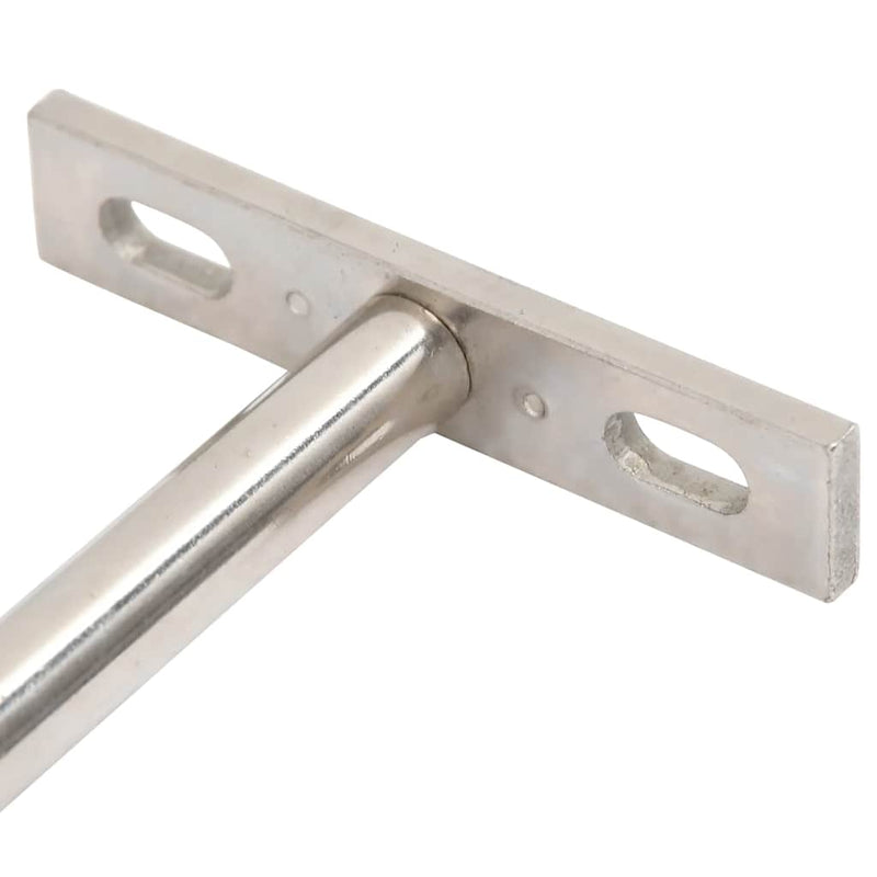 vidaXL 12db szénacél lebegő polckonzolok láthatatlan Ø10x100 mm