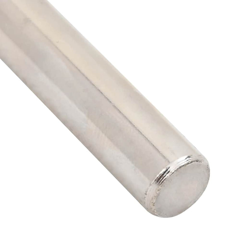 vidaXL 12db szénacél lebegő polckonzolok láthatatlan Ø10x100 mm