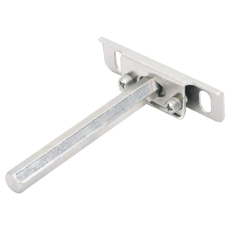 vidaXL 12db szénacél lebegő polckonzolok láthatatlan Ø12x100 mm