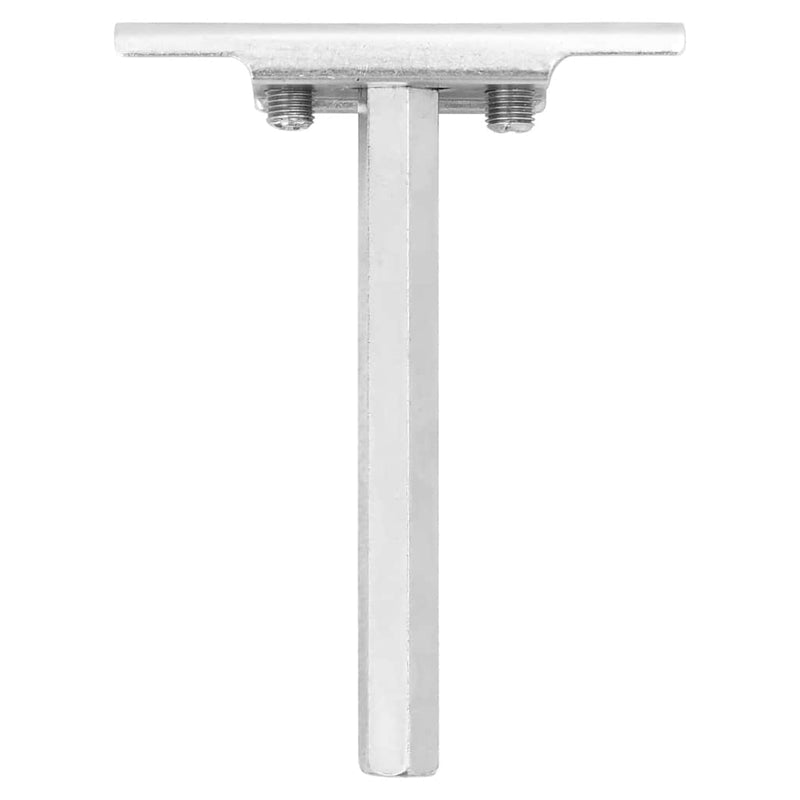 vidaXL 12db szénacél lebegő polckonzolok láthatatlan Ø12x100 mm