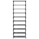 vidaXL szürke nem szőtt szövetből cipőállvány 10 szintes 54x28x158 cm