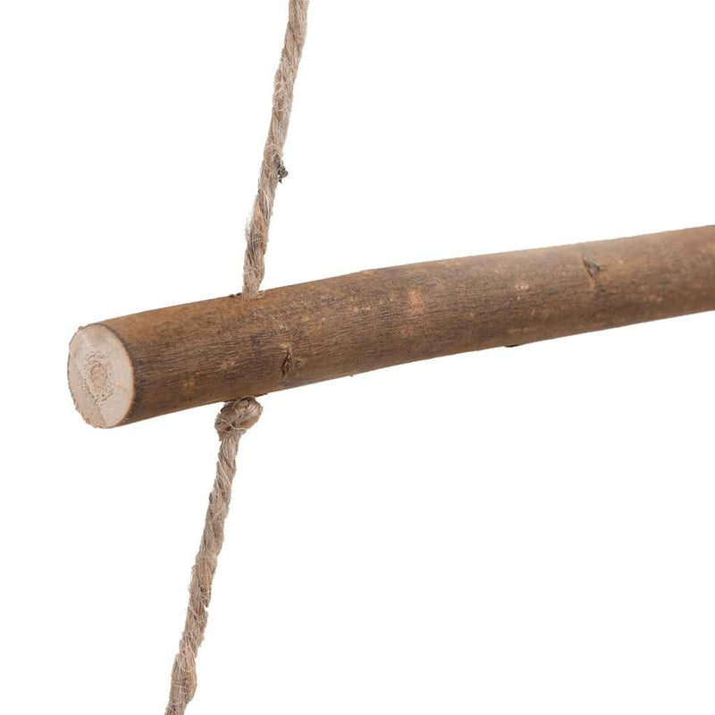 vidaXL 2 db függő karácsonyfák tetején csillagokkal, 42 x 90 cm, természetes ág