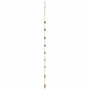 vidaXL 2 db függő karácsonyfák csúcscsillagokkal, 55 x 120 cm, természetes ág