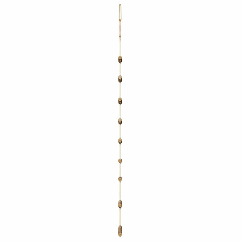 vidaXL 2 db függő karácsonyfák csúcscsillagokkal, 55 x 120 cm, természetes ág