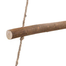 vidaXL 2 db függő karácsonyfák csúcscsillagokkal, 55 x 120 cm, természetes ág