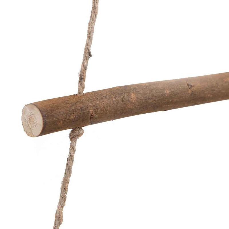 vidaXL 2 db függő karácsonyfák csúcscsillagokkal, 55 x 120 cm, természetes ág