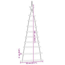 vidaXL 2 db függő karácsonyfák csúcscsillagokkal, 55 x 120 cm, természetes ág