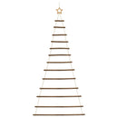 vidaXL függő karácsonyfa tetején csillaggal 86 x 180 cm természetes ág