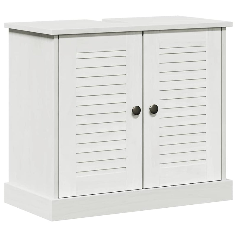 vidaXL Mosogató Szekrény polcokkal VIGO antik fehér 67.5 x 34 x 59 cm