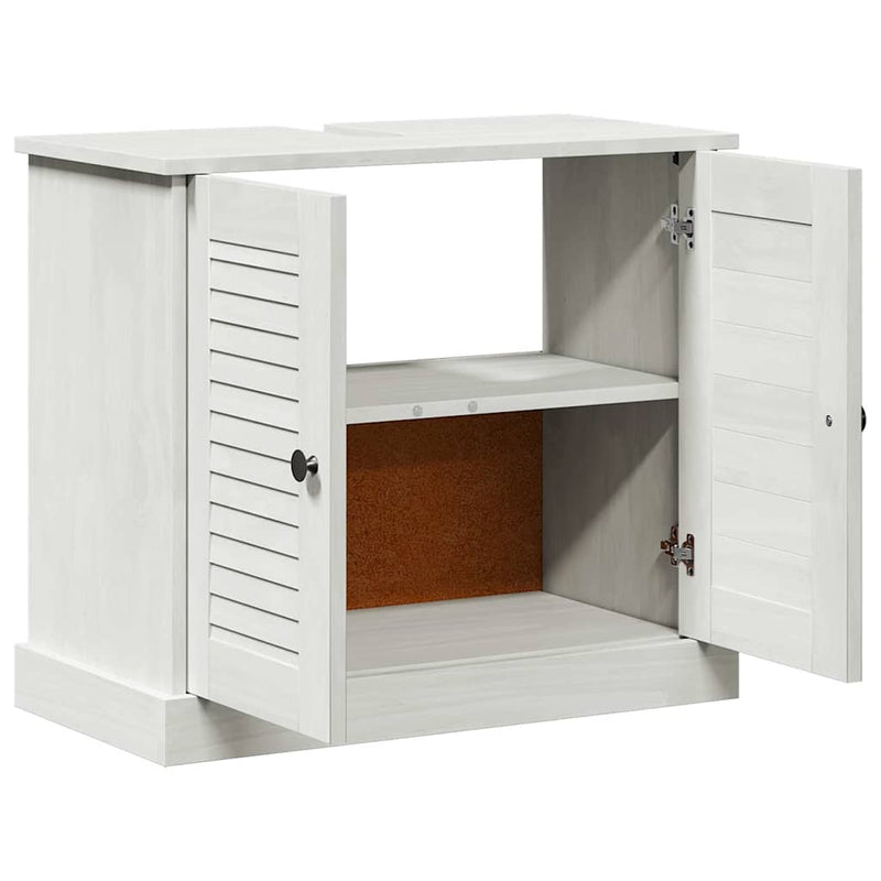 vidaXL Mosogató Szekrény polcokkal VIGO antik fehér 67.5 x 34 x 59 cm
