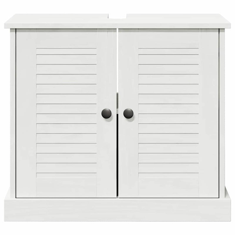 vidaXL Mosogató Szekrény polcokkal VIGO antik fehér 67.5 x 34 x 59 cm