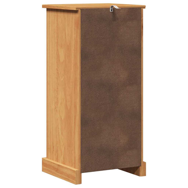 vidaXL Fürdőszoba Szekrény VIGO mézbarna 37 x 34 x 80 cm Tömör fenyőfa