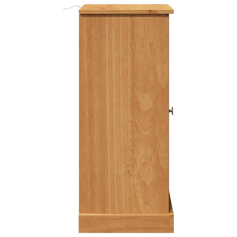 vidaXL Fürdőszoba Szekrény VIGO mézbarna 37 x 34 x 80 cm Tömör fenyőfa