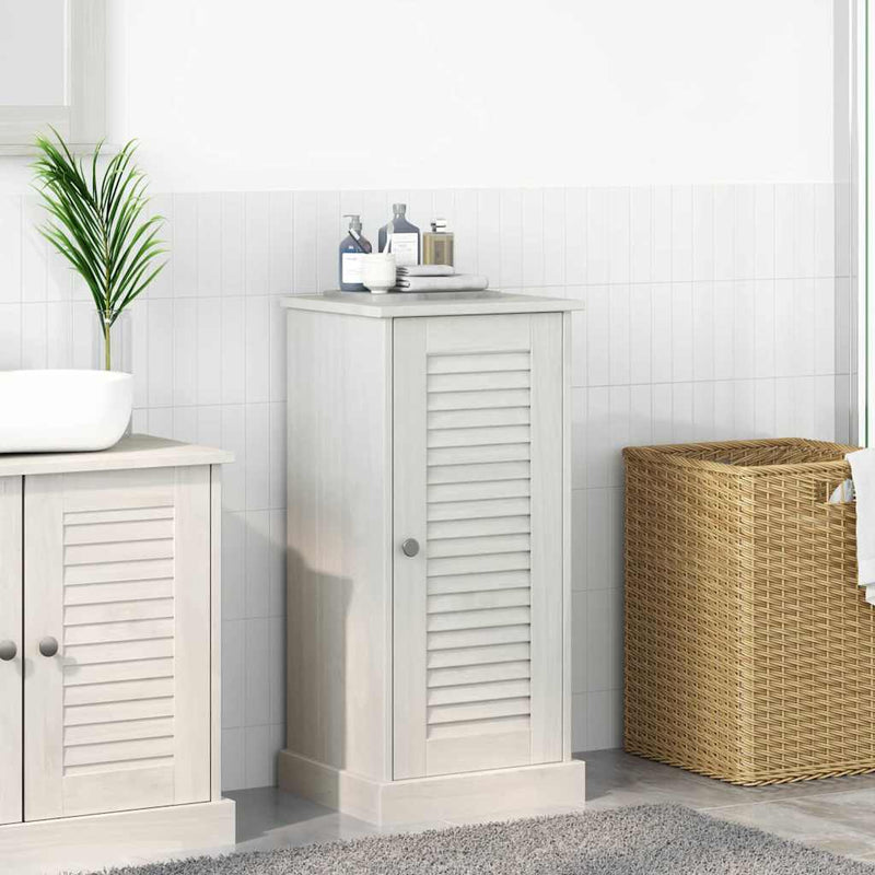 vidaXL Fürdőszoba Szekrény polcokkal VIGO antik fehér 37 x 34 x 80 cm