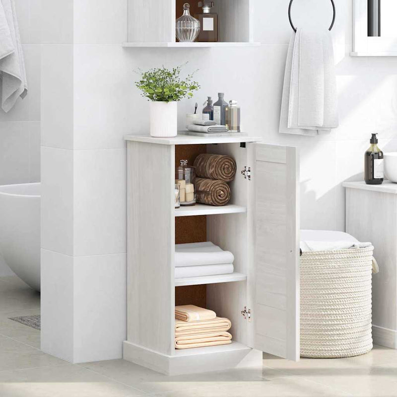 vidaXL Fürdőszoba Szekrény polcokkal VIGO antik fehér 37 x 34 x 80 cm