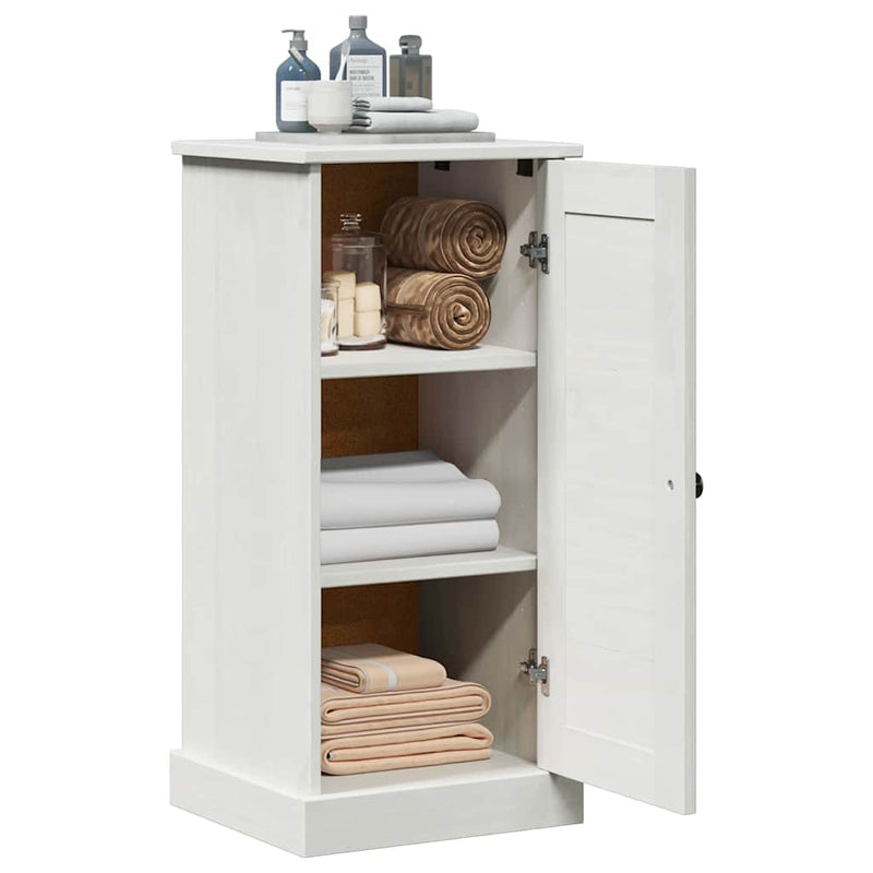 vidaXL Fürdőszoba Szekrény polcokkal VIGO antik fehér 37 x 34 x 80 cm
