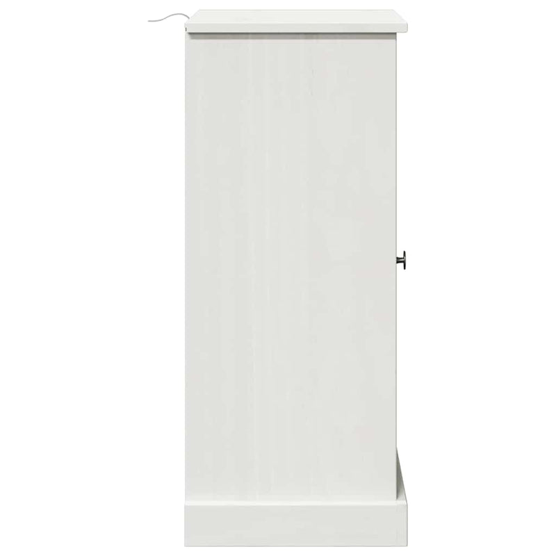 vidaXL Fürdőszoba Szekrény polcokkal VIGO antik fehér 37 x 34 x 80 cm