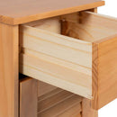 vidaXL Fürdőszoba Szekrény fiókkal VIGO mézbarna 37.5 x 34 x 80 cm