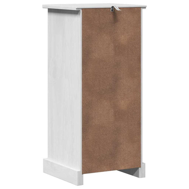 vidaXL Fürdőszoba Szekrény VIGO Fehér 37.5 x 34 x 80 cm Tömör fenyőfa