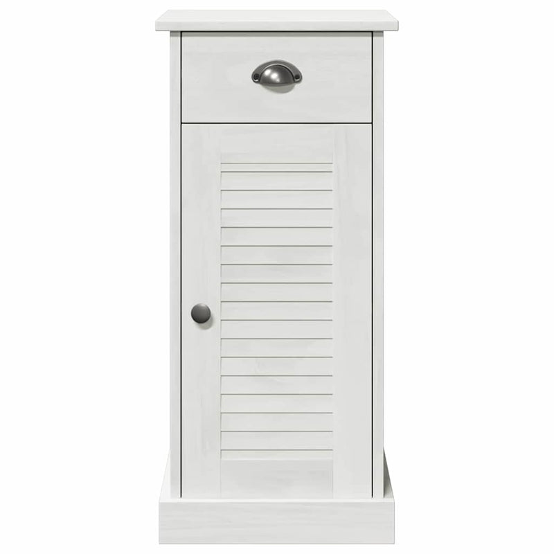 vidaXL Fürdőszoba Szekrény VIGO Fehér 37.5 x 34 x 80 cm Tömör fenyőfa