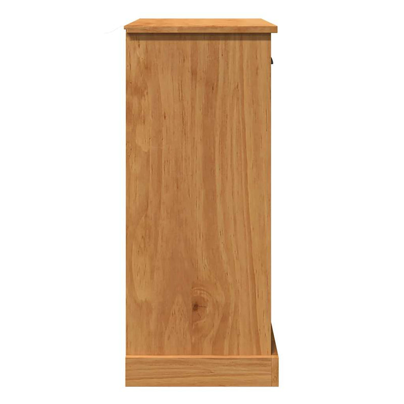 vidaXL Fürdőszoba Székény tárolóval VIGO mézbarna 67.5 x 34 x 80 cm