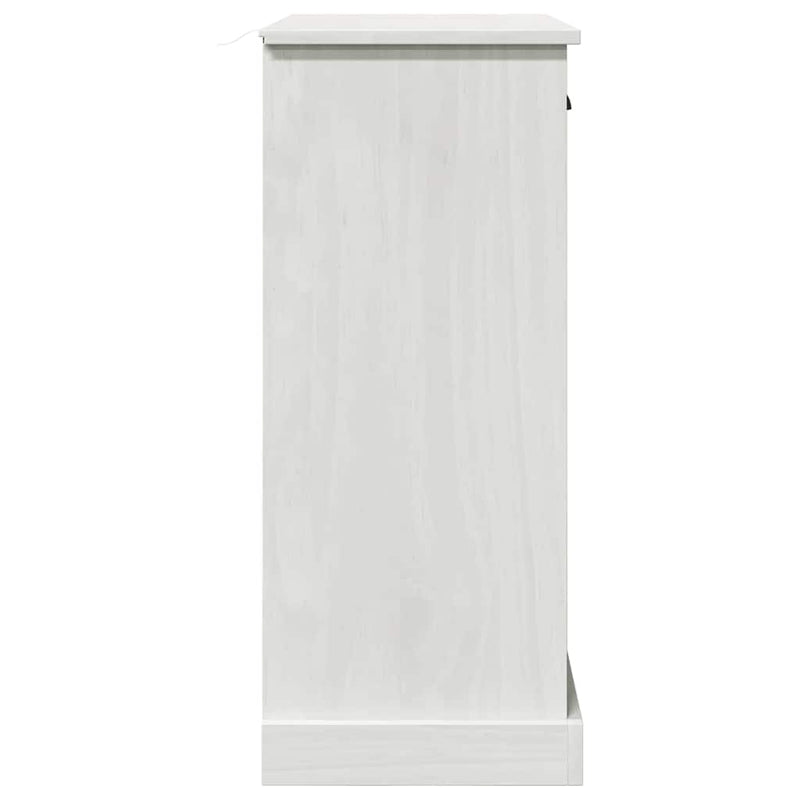 vidaXL Fürdőszoba Székény VIGO Fehér 67.5 x 34 x 80 cm Tömör fenyőfa